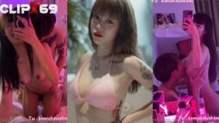 คลิปหลุดน้องโบนัส Onlyfans bomie ดาวทวิตเตอร์คนดัง bomiekawakami น้องโบนัสวัยรุ่นดาวโอนลี่แฟนจัดกับแฟนยืนเย็ดท่าหมาหน้ากระจก โดนจับใส่ท่าหมาซอยเน้นๆน้องร้องจุก แล้วมาขึ้นขย่มควยผัวแฟนบอกหีฟิตเกินขอใส่ถุงยางซอยต่อรัวๆจนปล่อยแตกในอุ่นๆฟินๆ