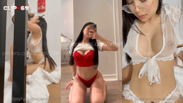 คลิปหลุดใหม่ Onlyfans amam7078 น้องแอมสาวหน้าตาดีดูดควยดุ้นใหญ่บิ๊วเสียว ก่อนกระแทกหีท่าหมา ครางเสียวยั่วเย็ด ชักว่าวปล่อยน้ำเงี่ยนพุ่งกระจายเต็มน้อง